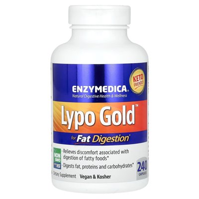 Enzymedica, LYPO GOLD, zur Fettverdauung, 240 Kapseln