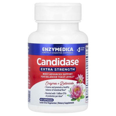 Enzymedica, Candida, Extra Stärke, 42 Kapseln