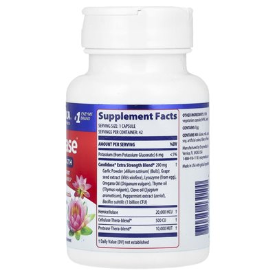 Enzymedica, Candida, Extra Stärke, 42 Kapseln