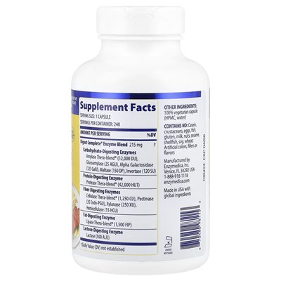 Enzymedica, Digest Complete®, 240 kapsułek Enzymedica, Digest Complete®, 240 kapsułek