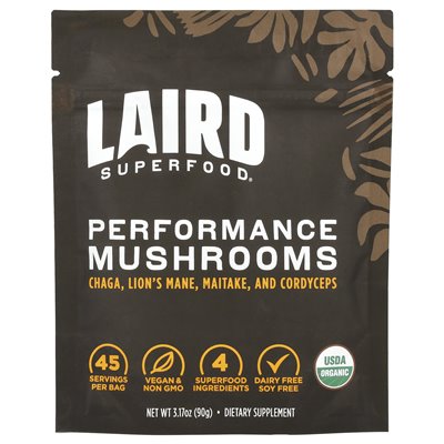 Laird Superfood, Performance Mushrooms, 3,17 uncji (90 g)