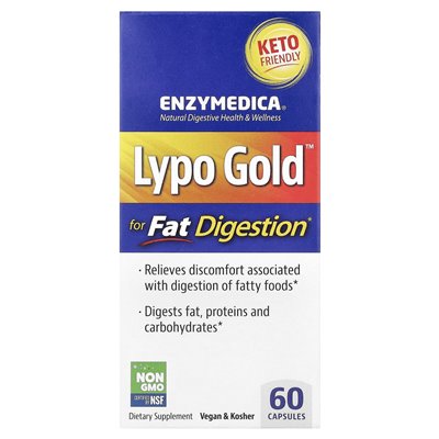 Enzymedica, LYPO GOLD™, zur Fettverdauung, 60 Kapseln