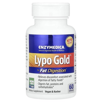 Enzymedica, LYPO GOLD ™, for fat digestion, 60 capsules