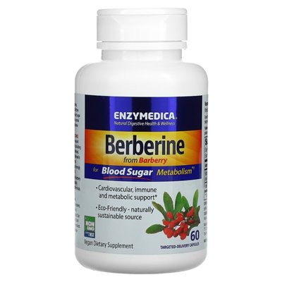 Enzymedica, Berberine, 60 Targeted Delivery Capsules
