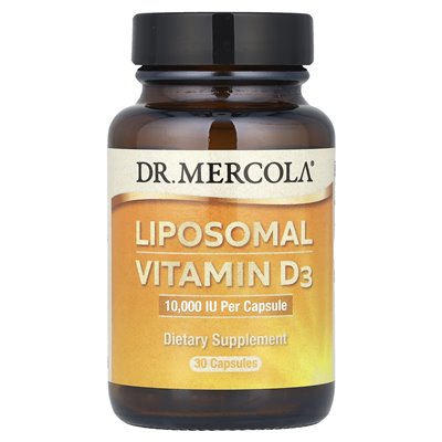 Dr. Mercoli, Liposomales Vitamin D3, 10.000 IE, 30 Kapseln