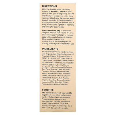 Lilyana Naturals, surowica witaminy C, 1 uncja (30 g)