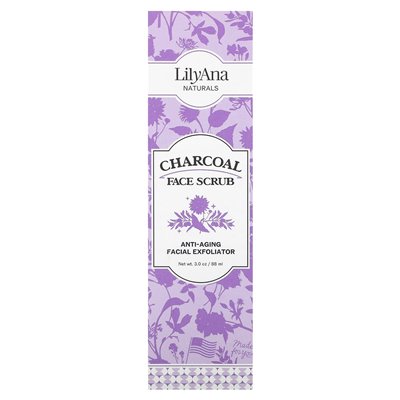 Lilyana Naturals, Charcoal Face Scrub, 3 Unzen (88 ml)