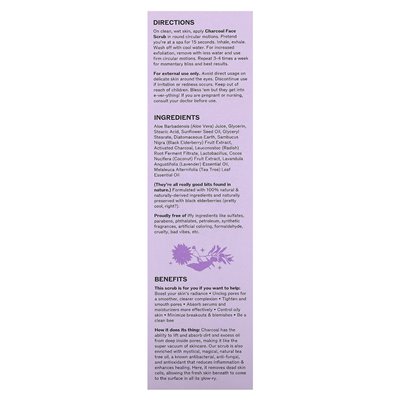 Lilyana Naturals, Charcoal Face Scrub, 3 Unzen (88 ml)