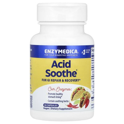 Enzymedica, Säurekette, 30 Kapseln