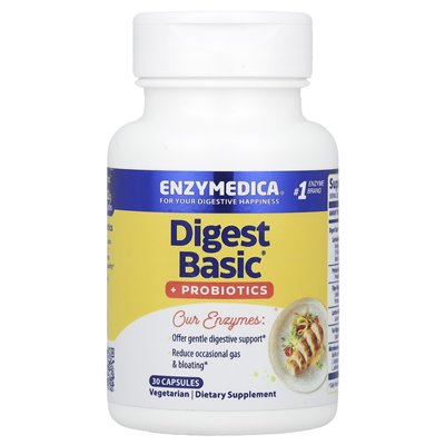 Enzymedica, Tigest Basic® + probiotyki, 30 kapsułek Enzymedica, Tigest Basic® + probiotyki, 30 kapsułek