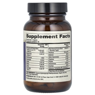 Dr Mercola, enzymy pełnego spektrum, 90 kapsułek Dr Mercola, enzymy pełnego spektrum, 90 kapsułek