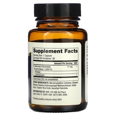 Lumbokinase-Enzyme von Dr. Mercola, 30 Kapseln