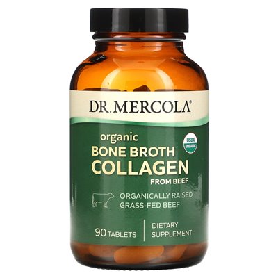 Dr Mercola, Organiczny kolagen bulionu z kości z wołowiny, 90 tabletek