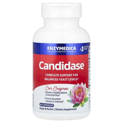 Enzymedica, kandydaza, 84 kapsułki