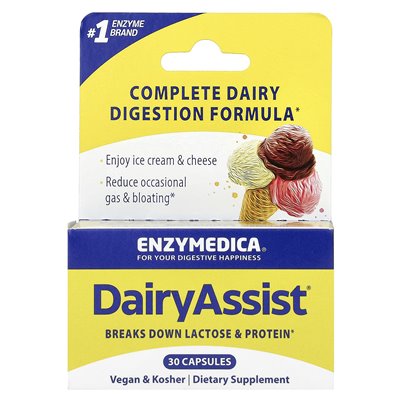 Enzymedica, Dairyassist®, 30 kapsułek Enzymedica, Dairyassist®, 30 kapsułek