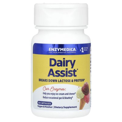 Enzymedica, Dairyassist®, 30 kapsułek Enzymedica, Dairyassist®, 30 kapsułek