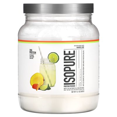 Isopure, infuzje proszek białka, wapno mango, 14,1 uncji (400 g)