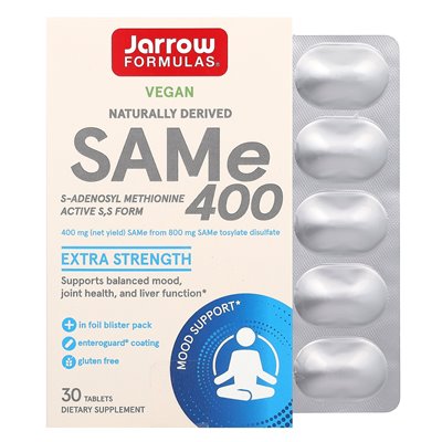 Jarrow Formulas, Same 400, Extra Strength, 400mg, 30 tablets