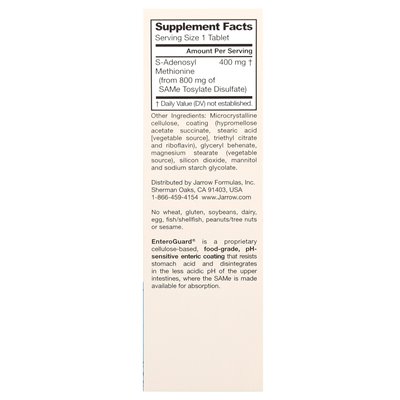 Jarrow Formulas, Same 400, Extra Strength, 400mg, 30 tablets