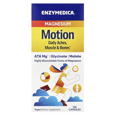 Enzymedica, ruch magnezu, 120 kapsułek