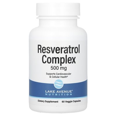 Lake Avenue Nutrition, Resveratrol-Komplex, 500 mg, 60 vegetarische Kapseln