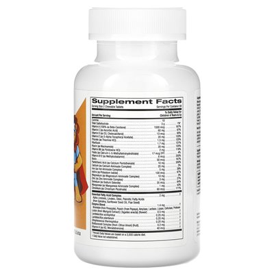 California Gold Nutrition, multiwitaminy do żucia z probiotykami i enzymy dla dzieci, różne owoce, 120 wegetariańskich tabletek California Gold Nutrition, multiwitaminy do żucia z probiotykami i enzymy dla dzieci, różne owoce, 120 wegetariańskich tabletek