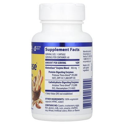 Enzymedica, glutenease®, 60 kapsułek Enzymedica, glutenease®, 60 kapsułek
