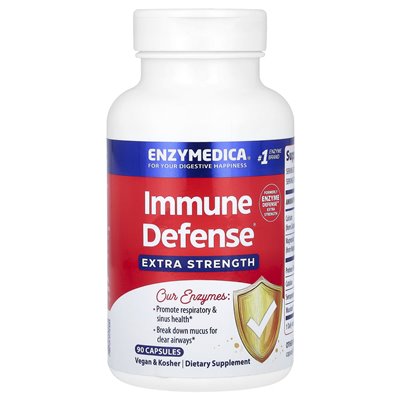 Enzymedica, obrona immunologiczna, dodatkowa siła, 90 kapsułek Enzymedica, obrona immunologiczna, dodatkowa siła, 90 kapsułek