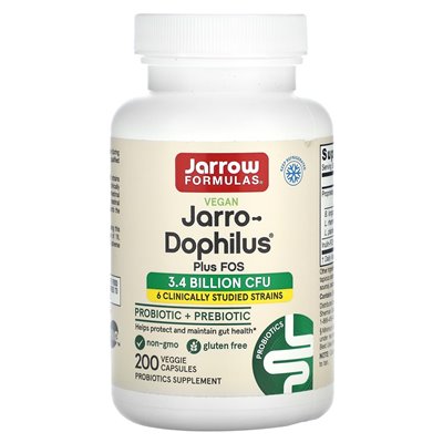 Jarrow Formule, wegański Jarro-Dophilus plus Fos, 200 kapsułek wegetariańskich