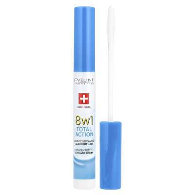 Eveline Cosmetics, 8w1 Całkowita akcja, stężona surowica rzęs, 0,35 Fl Oz (10 ml) Eveline Cosmetics, 8w1 Całkowita akcja, stężona surowica rzęs, 0,35 Fl Oz (10 ml)
