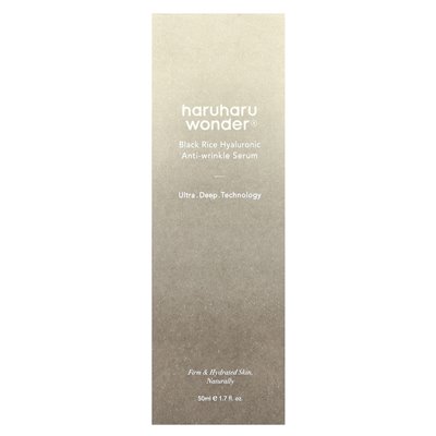 Haruharu, Wonder®, Hyaluron-Anti-Falten-Serum mit schwarzem Reis, 1,7 Fl Oz (50 ml)