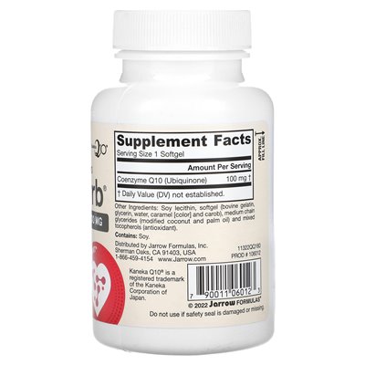 Formuły jarrow, Q-Absorb, ubiquinon Co-Q10, 100 mg, 60 miękkich Formuły jarrow, Q-Absorb, ubiquinon Co-Q10, 100 mg, 60 miękkich