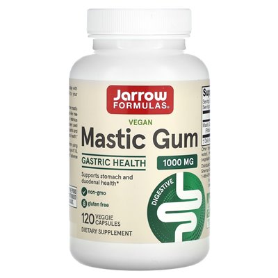 Formuły jarrow, wegańska guma mastyka, 1000 mg, 120 kapsułek wegetariańskich Formuły jarrow, wegańska guma mastyka, 1000 mg, 120 kapsułek wegetariańskich