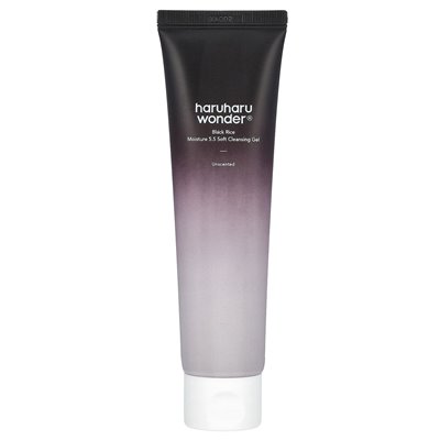 Haruharu, Wonder, Black Rice Moisture 5.5 Soft Cleansing Gel, Fragrance Free, 3.38 fl oz (100 ml)