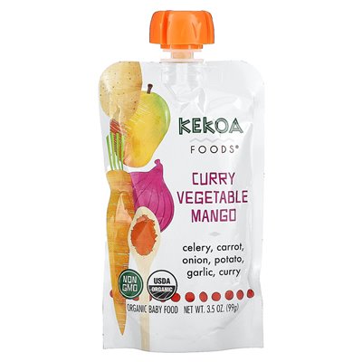 Kekoa, Organic Baby Food, Curry Vegetable Mango, 3.5 oz (99 g) Kekoa, Organic Baby Food, Curry Vegetable Mango, 3.5 oz (99 g)