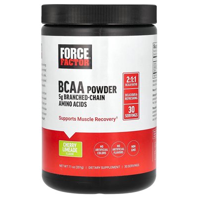 Force Factor, BCAA Powder, Limeade Cherry, 7,1 uncji (201 g)