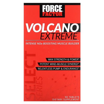Współczynnik siły, wulkan Extreme, intensywny Nox-Buosting Builder, 90 tabletek Współczynnik siły, wulkan Extreme, intensywny Nox-Buosting Builder, 90 tabletek