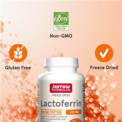 Jarrow Formulas, Lactoferrin, gefriergetrocknet, 250 mg, 30 Kapseln