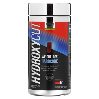 Hydroksycut, hardcore utrata masy ciała, 60 kapsułek szybkiego uwalniania Hydroksycut, hardcore utrata masy ciała, 60 kapsułek szybkiego uwalniania