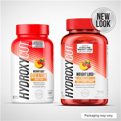 Hydroxycut, weight loss + multivitamin gummies, fruit, 90 gummies