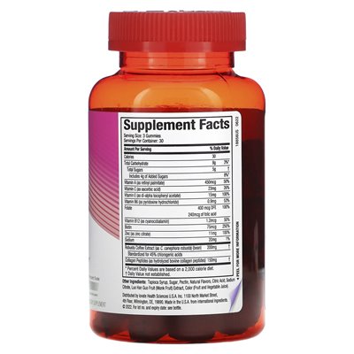 Hydroksycut, żelki odchudzające +kobiety, truskawki, 90 gumzy