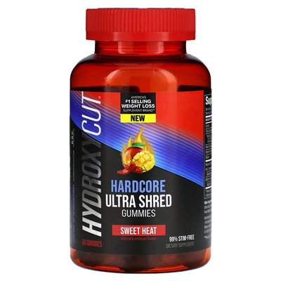 Hydroxycut, Hardcore Ultra Shred Gummies, Sweet Heat , 60 Gummies Hydroxycut, Hardcore Ultra Shred Gummies, Sweet Heat , 60 Gummies