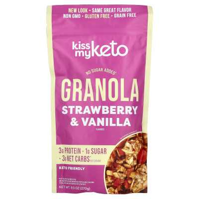 Kiss my keto, Müsli, Erdbeeren und Vanille, 9,5 oz (270 g)