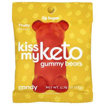 Kiss My Keto, Keto Gummy Bears, Fruity, 12 Bags, 0.79 oz (23 g)