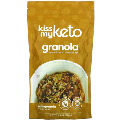 Kiss my keto, Keto-Müsli, Erdnussbutter und Schokoladenstückchen, 9,5 oz (270 g)