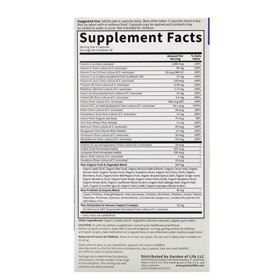 Ogród życia, kod witaminy, multiwitamina Whole Food dla mężczyzn, 120 kapsułek wegetariańskich Ogród życia, kod witaminy, multiwitamina Whole Food dla mężczyzn, 120 kapsułek wegetariańskich
