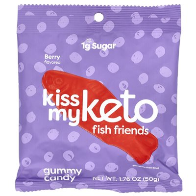 Kiss My Keto Fischbeeren-Gummibärchen, 6 Beutel, je 50 g (1,76 oz.)