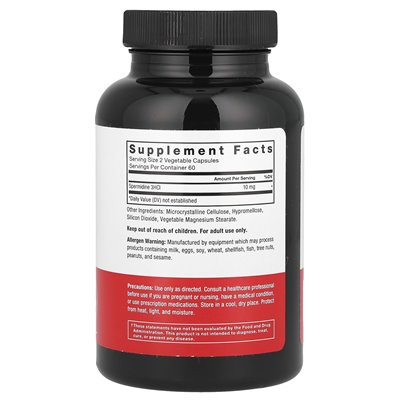 Współczynnik siły, spermidyna, 10 mg, 120 kapsułek warzywnych (5 mg na kapsułkę)
