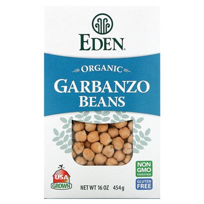 Eden Foods, Organic Garbanzo Bean, 16 uncji (454 g)