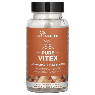UE Natural, Pure Vitex, 400 mg, 60 kapsułek wegetariańskich